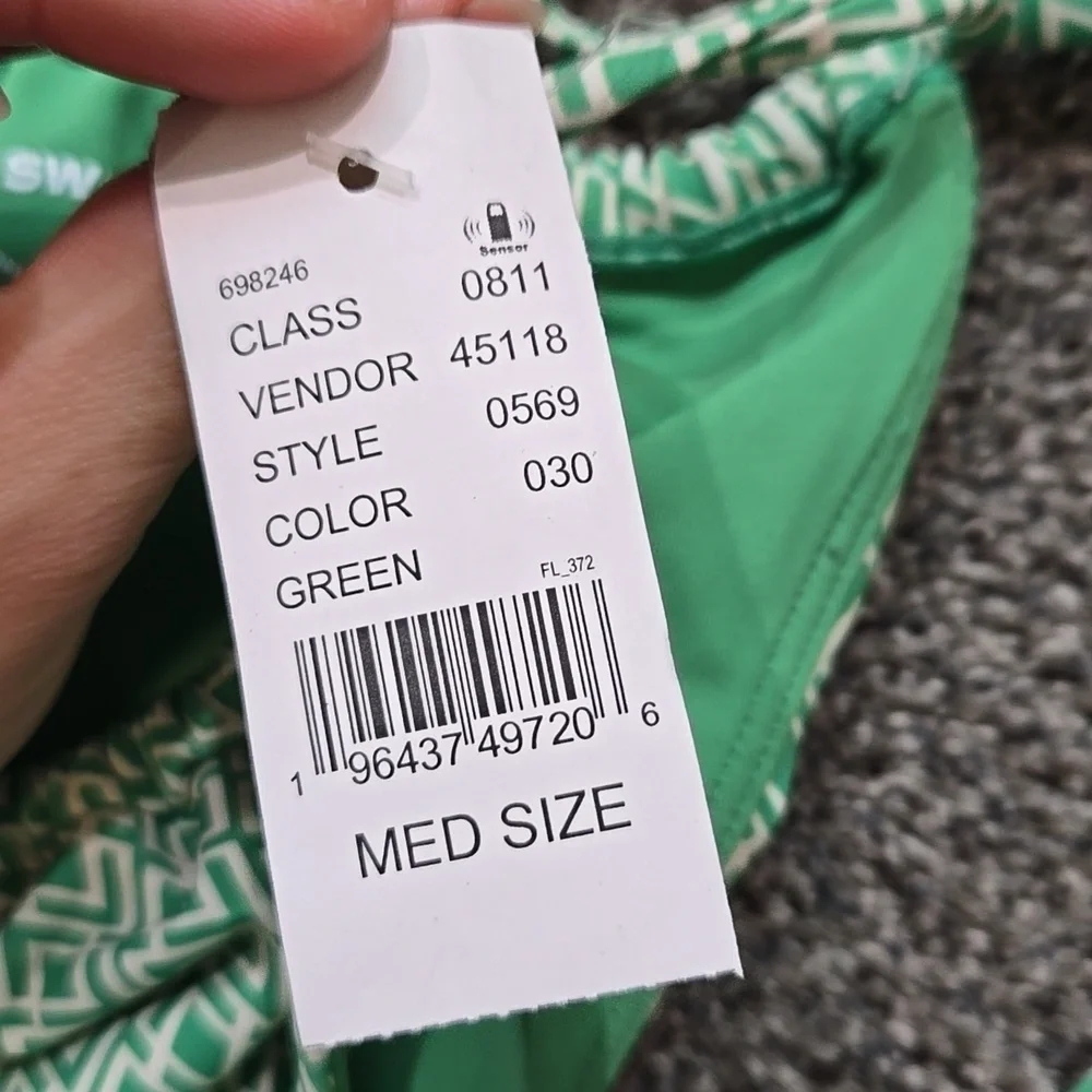NWT Pacsum Women Green Side Ties Bottom Sz M
